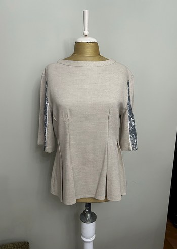 Derishow markanın bej bluzu - Görsel 7