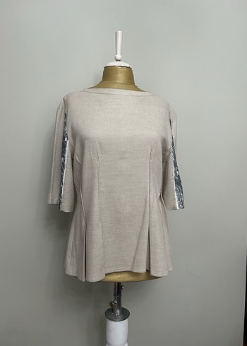 Derishow markanın bej bluzu - Görsel 4