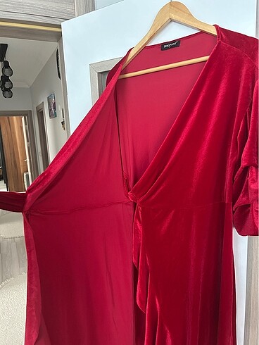 Kadife elbise - Görsel 2