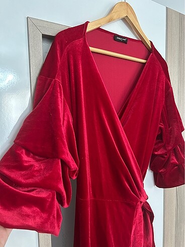 Kadife elbise - Görsel 3