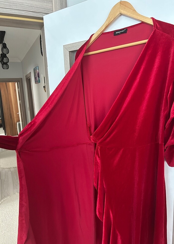 Kadife elbise - Görsel 2