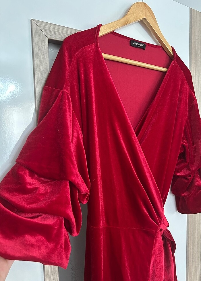 Kadife elbise - Görsel 3