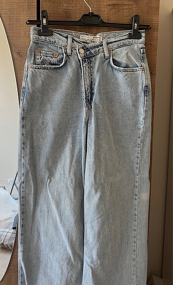 Stradivarius Çarpraz Düğmeli Jeans Kot Pantolon
