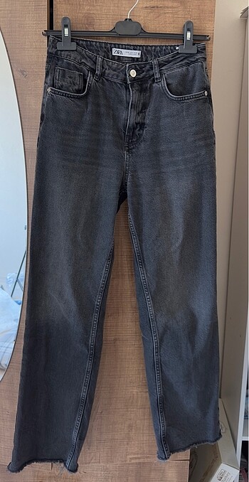 Zara Zara Straight Fit Jeans Kot Pantolon