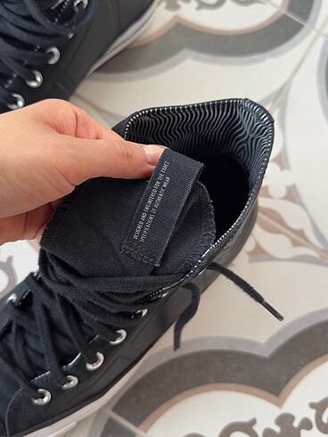 42 Beden siyah Renk Converse Chuck 70 Monochrome Erkek Ayakkabı