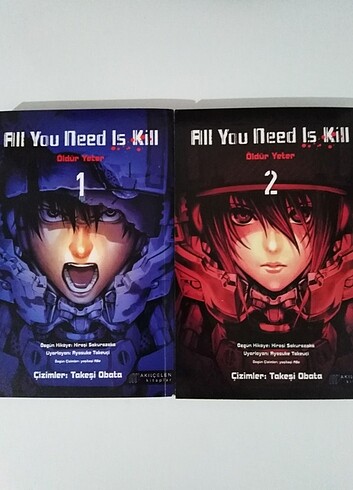 All you need is kill (öldür yeter) manga set