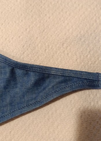 42 Beden Bohem Çok Renkli Bağcıklı Bikini Üstü