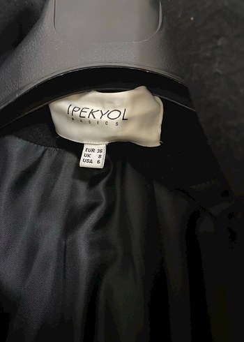 İpekyol Uzun Siyah Kadın Kaban - Görsel 3