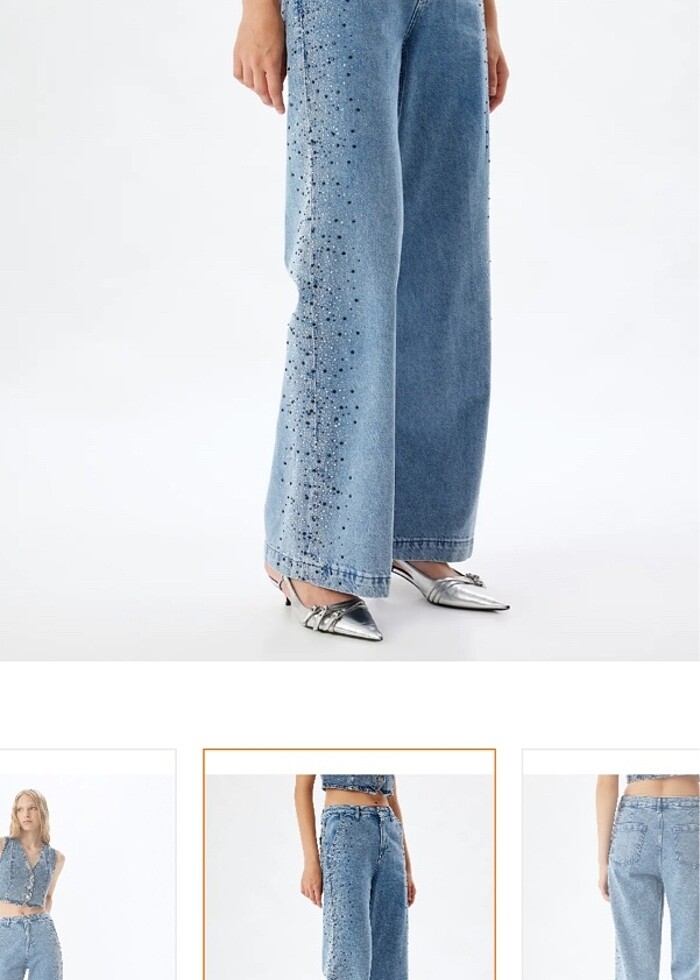 taşlı pantolon - Görsel 2