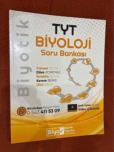 Biyotik Tyt Biyoloji soru bankası