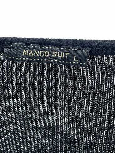l Beden siyah Renk Mango Bluz %70 İndirimli.