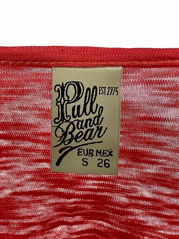 s Beden turuncu Renk Pull and Bear T-shirt %70 İndirimli.
