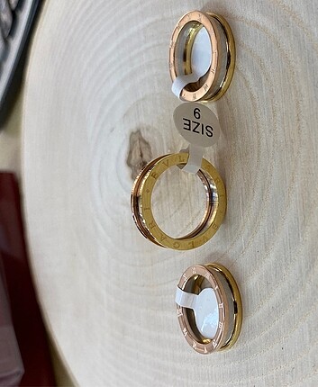 İnce bvlgari yazılı yüzük