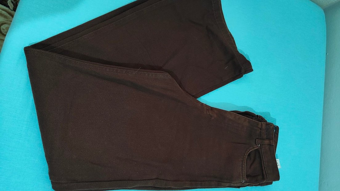 Kahverengi  skinny Jean - Görsel 3