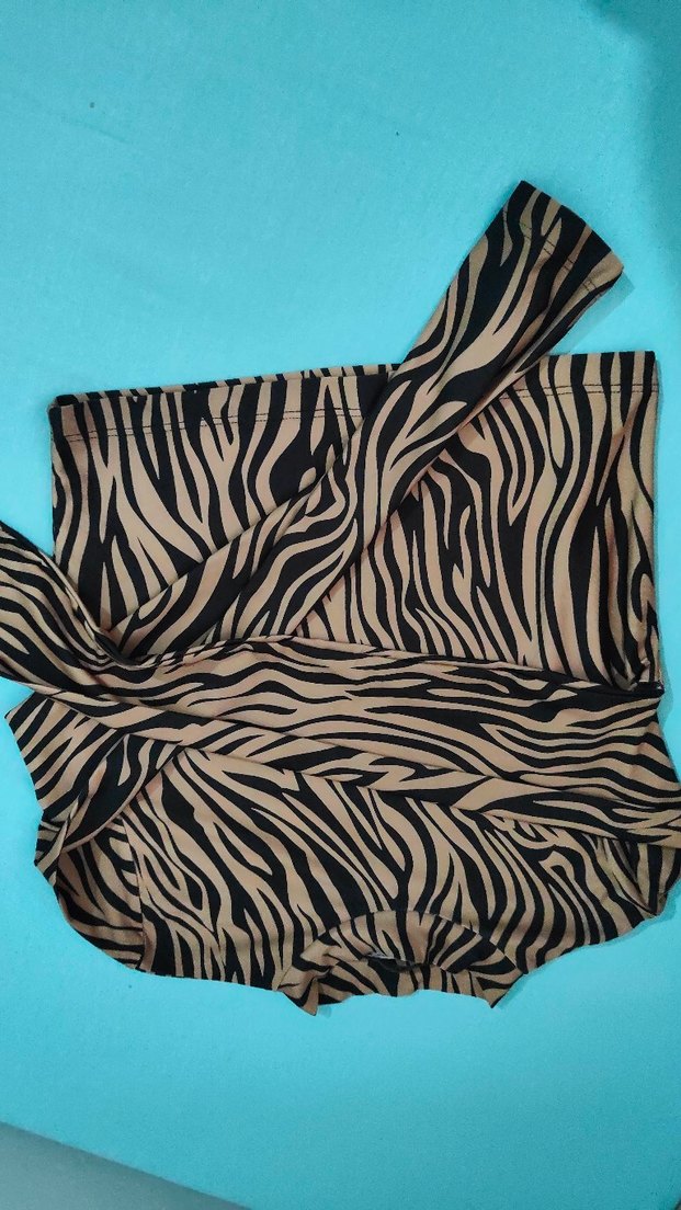 Zebra Desenli Siyah Yoga Kayışı - Görsel 3