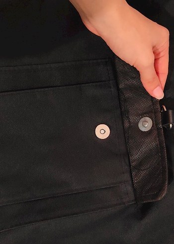 Siyah Fermuarlı Minimalist Kadın Çantası - Görsel 4