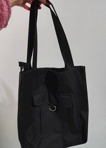 Siyah Fermuarlı Minimalist Kadın Çantası - Görsel 2