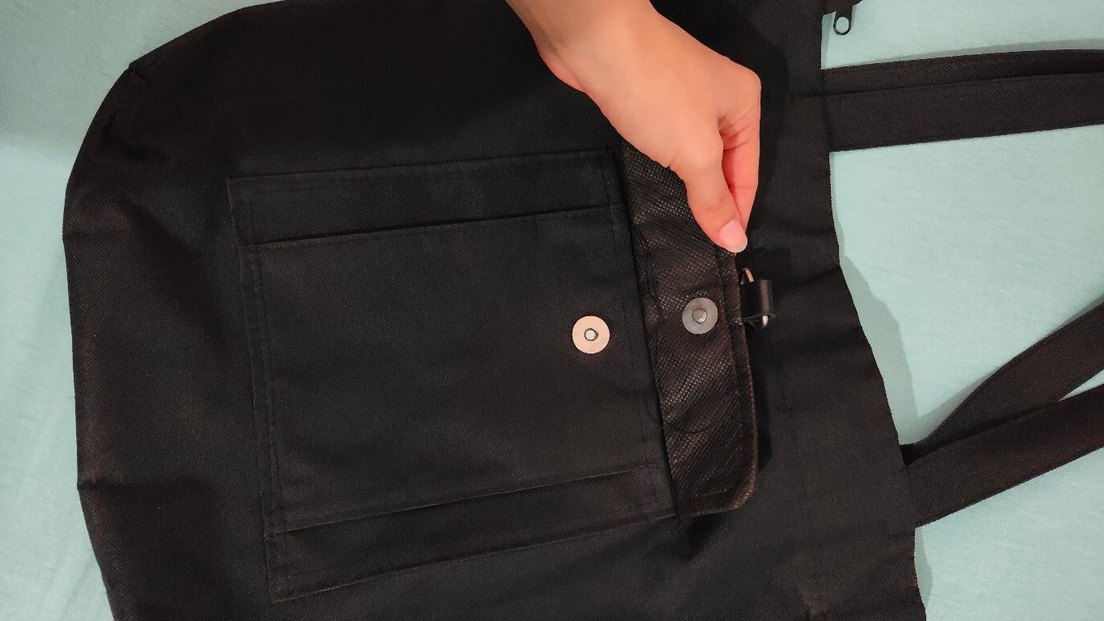 Siyah Fermuarlı Minimalist Kadın Çantası - Görsel 4