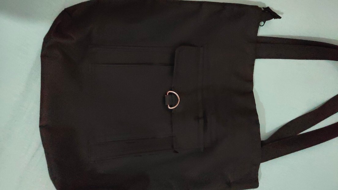 Siyah Fermuarlı Minimalist Kadın Çantası - Görsel 3