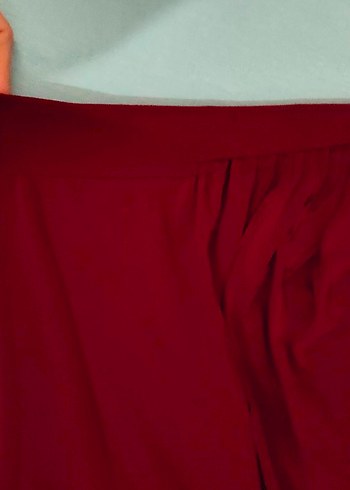 Bordo Düz Renk Bluz - Görsel 3