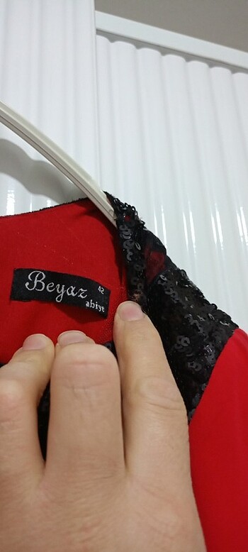 42 Beden kırmızı Renk Abiye