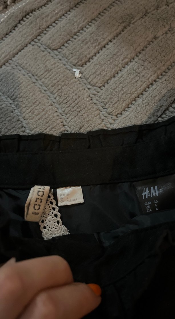 Düğmeli Siyah Midi Goth Etek - Görsel 3