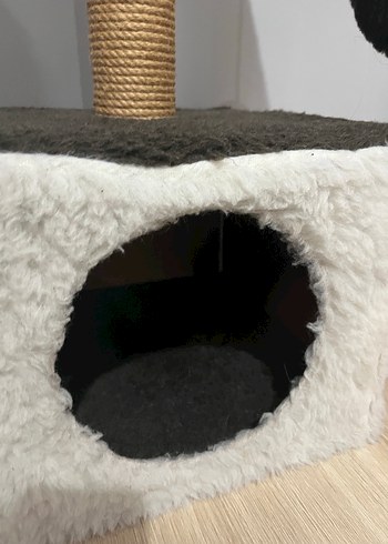 bej Kedi Tırmalama ve Dinlenme Ünitesi iki katlı - Görsel 4