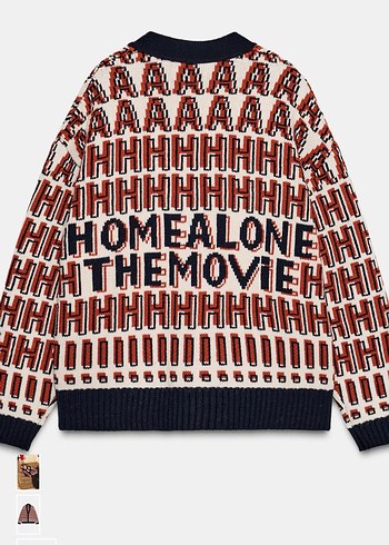 Zara Desenli Kadın Örgü Hırka - Görsel 2