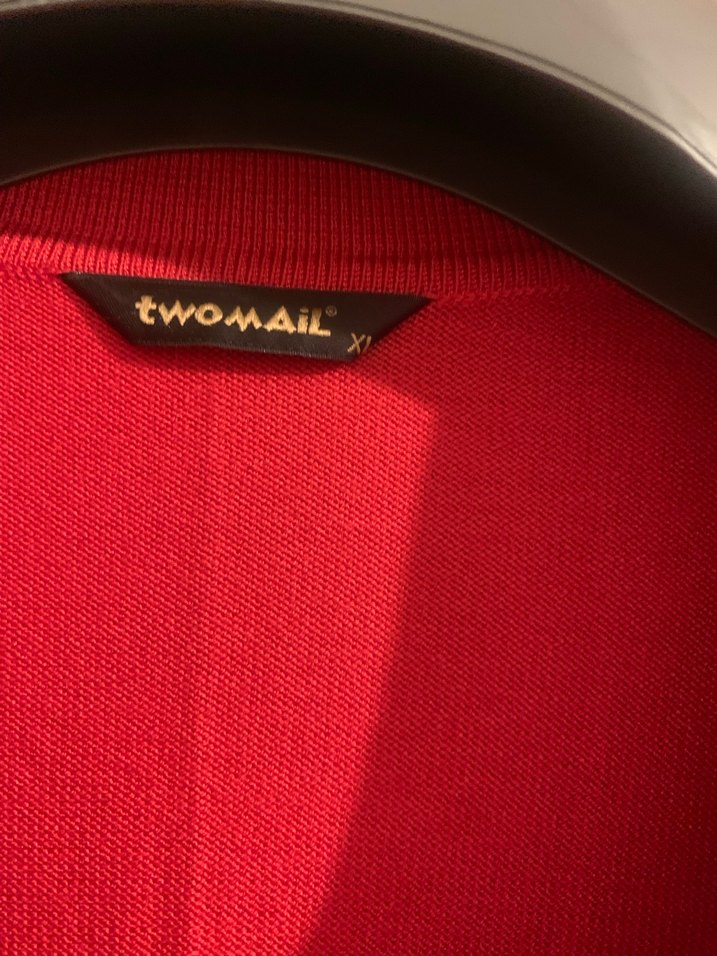 Kırmızı Nakışlı Uzun Kollu Kadın triko bluz - Görsel 2