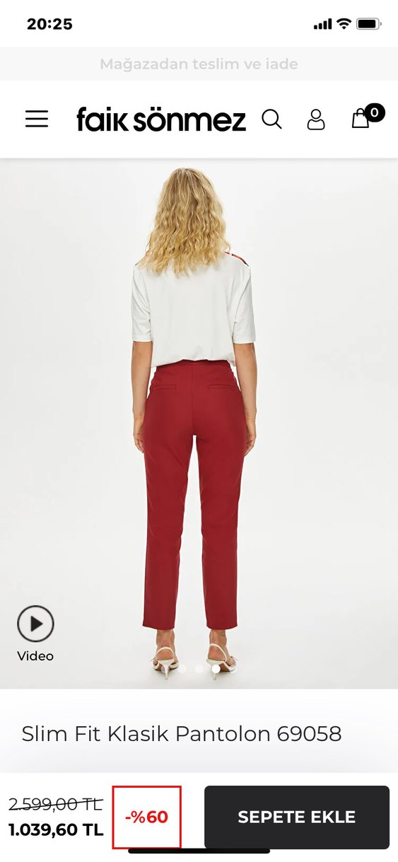 Faik Sönmez kumaş pantolon - Görsel 2