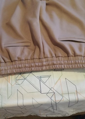 Bej Fermuarlı  Eşofman Altı - Görsel 6