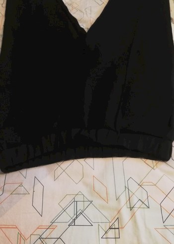 Siyah Parlak İşlemeli Kadın Kumaş Pantolon - Görsel 4