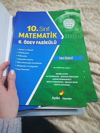  aydın yayınları 10.sınıf Mat fasikül