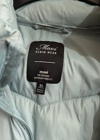 Su yeşili Kadın Kışlık Mont - Görsel 2