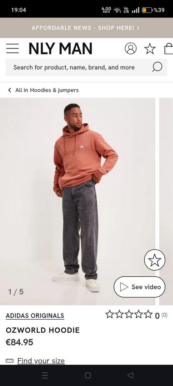 Erkek Somon Tie-Dye Sweatshirt - Görsel 3