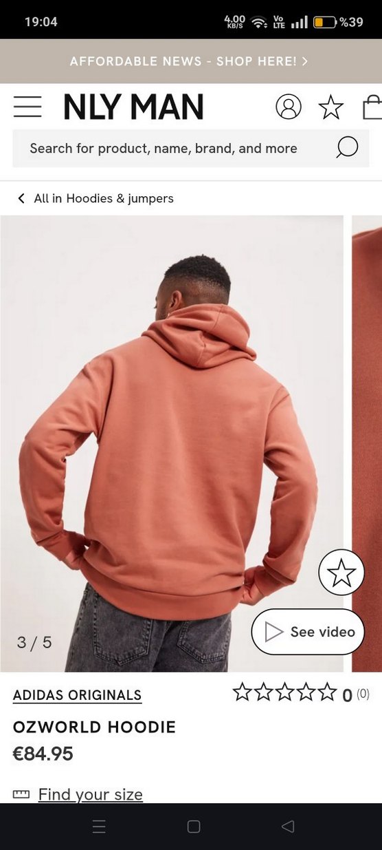 Erkek Somon Tie-Dye Sweatshirt - Görsel 4