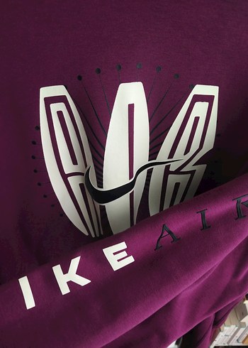 Nike Erkek Mor Grafik Sweatshirt - Görsel 6