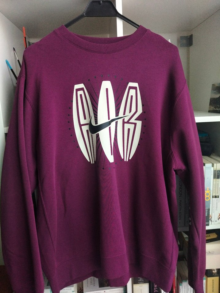 Nike Erkek Mor Grafik Sweatshirt - Görsel 5