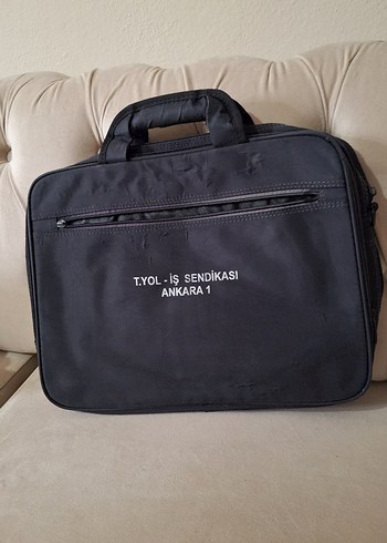 Siyah Ofis Laptop Çantası - Görsel 2