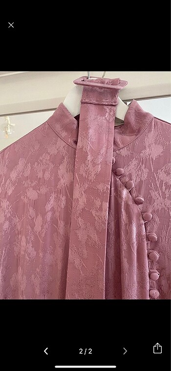 Diğer Elbise pembe ipek