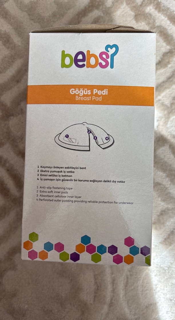 30'lu Bebst Göğüs Pedi - Bej - Görsel 2