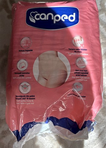Diğer Scanped İnce Emici Koruyucu Külot - Orta Boy