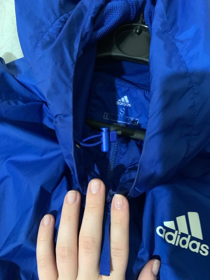 Mavi Adidas Rüzgarlık Mont - Görsel 4