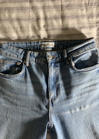 Mavi Midi Boy Kadın Kot Pantolon - Görsel 2