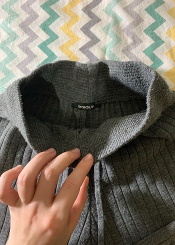 Gri Örme Kadın Pantolon - Görsel 2