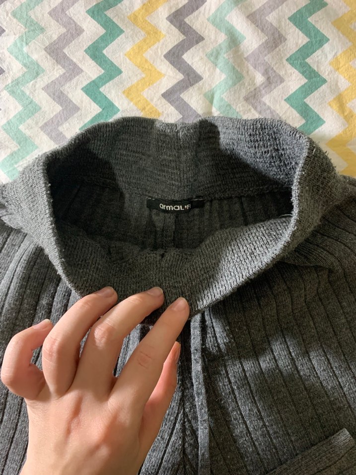 Gri Örme Kadın Pantolon - Görsel 2