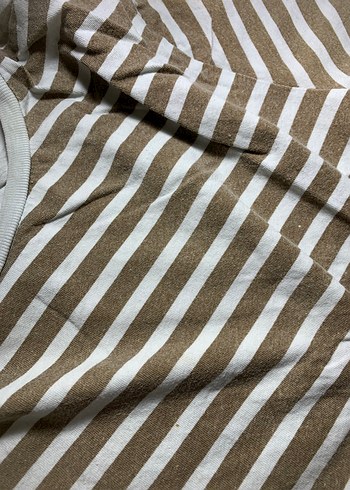 s Beden Çizgili T shirt