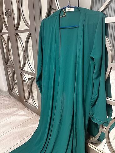 38 Beden yeşil Renk Yeşil kimono ferace