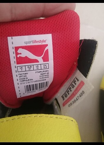27 Beden Puma erkek çocuk 