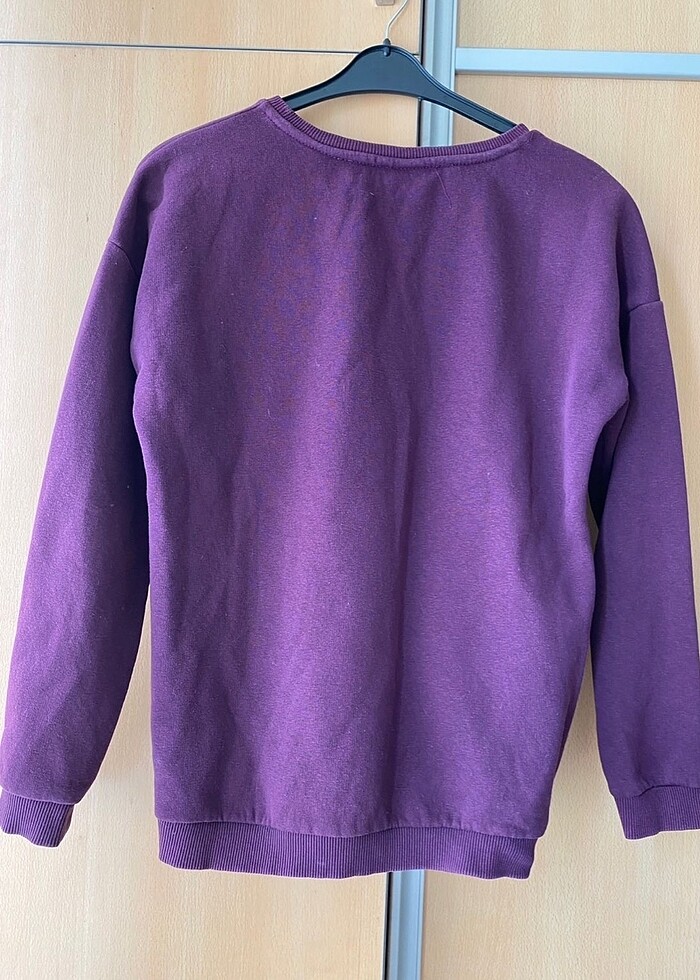 Mor sweatshirt - Görsel 2